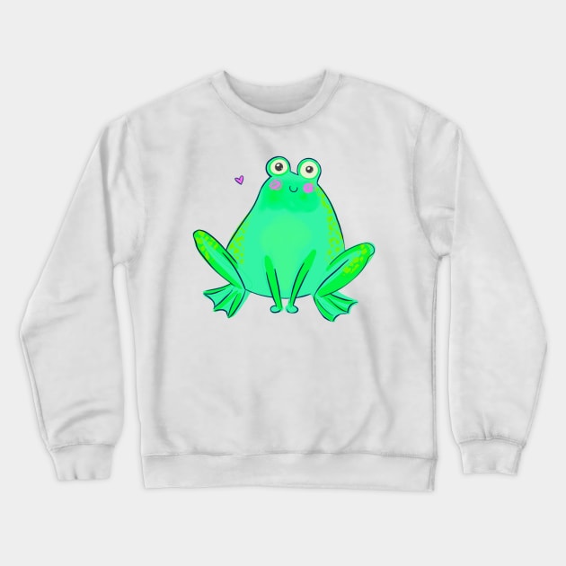 Fantastic Froggie Crewneck Sweatshirt by DammiDuck